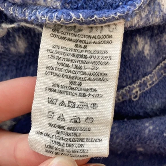 Free people mama crocheted purple tie die lace panel terry poncho - Picture 5 of 13